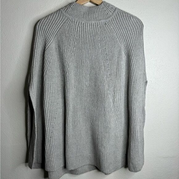 J. Jill one size cotton pullover sweater gray NWT - Picture 2 of 7